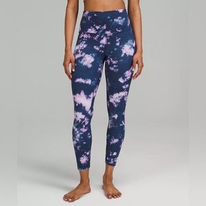 Lululemon Align High Rise 25” Leggings - blue/pink tie dye - Size 4